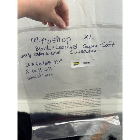 Mittoshop XL oversized extra soft leopard sweater - Picture 8 of 8